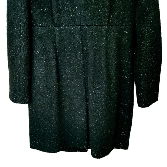 Reasterisk Black Wool, Alpaca/(100% Fox Fur) Women's Coat. Size-66 - Picture 11 of 13